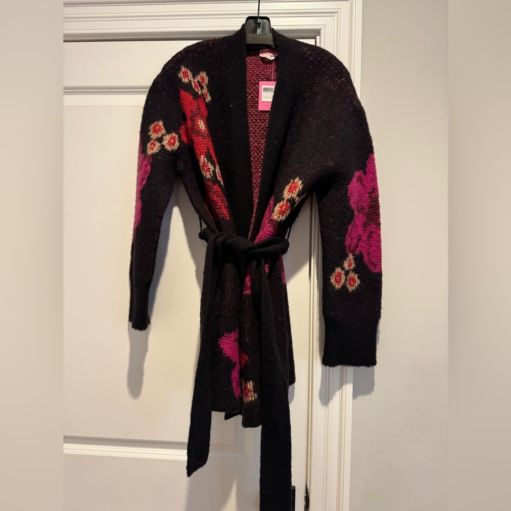 NWT Kate Spade Wool Floral Cardigan - size M